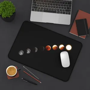 Desk Mat, Office Accessories, Moon Phases, Celestial, Office Decor, Computer Accessories