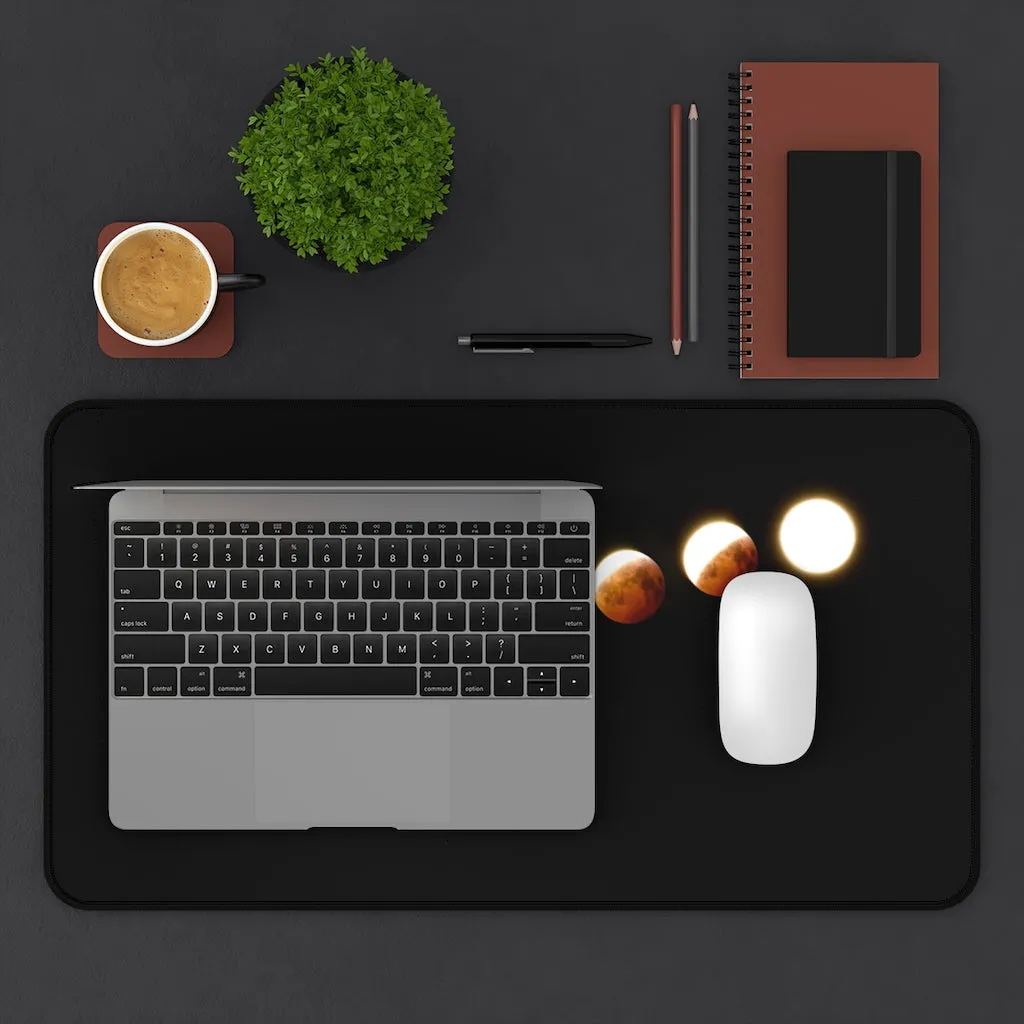 Desk Mat, Office Accessories, Moon Phases, Celestial, Office Decor, Computer Accessories