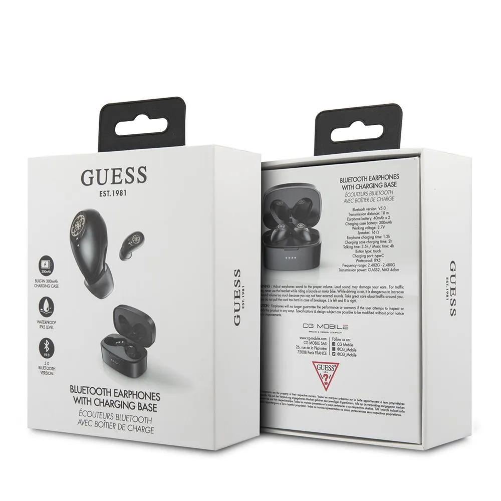 EarPhones - Gold V5.0 - 4H Music Time Round Shape - Guess