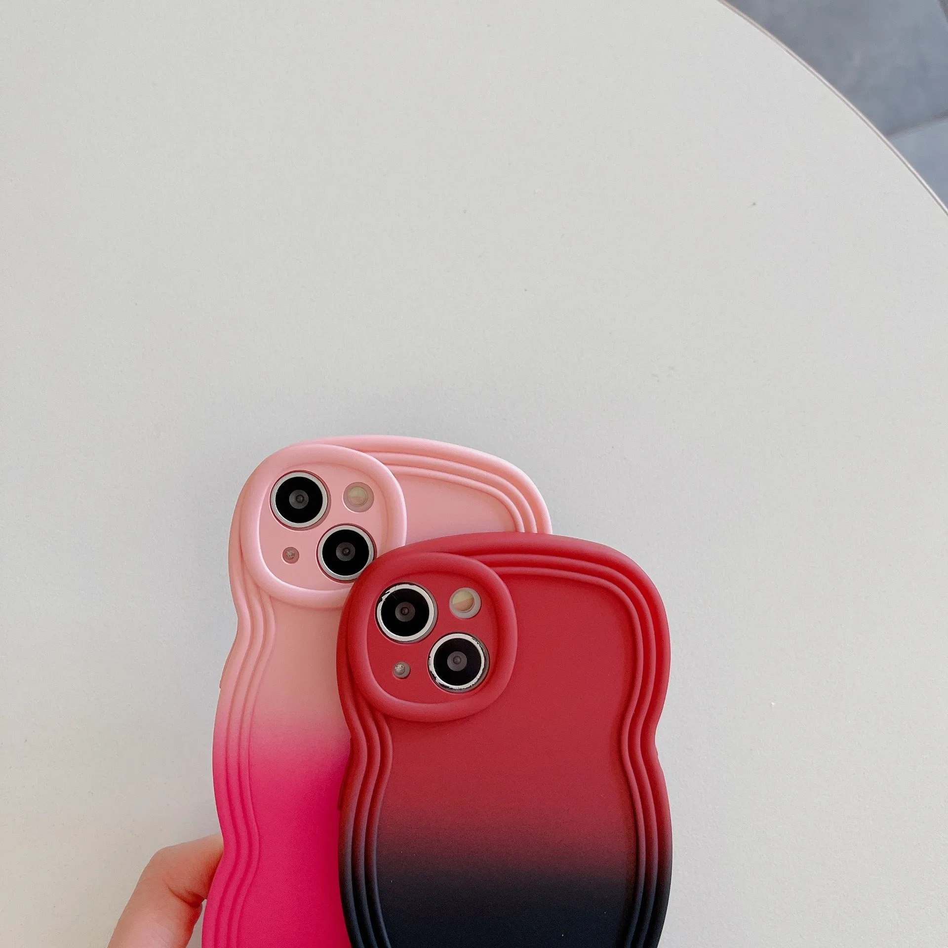 Fancy design Gradient Color Phone Case For iphone 12 pro case cute for barbie phone case 2023