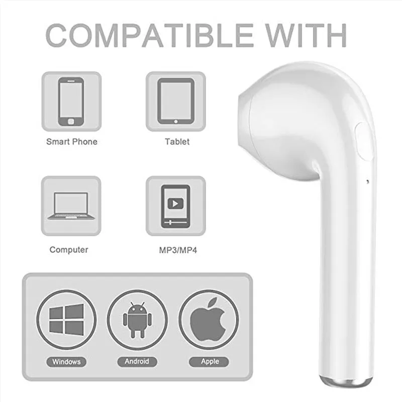 FitK Airbuds Wireless Bluetooth 5.0 Earbuds With Charging Box For Smartphones