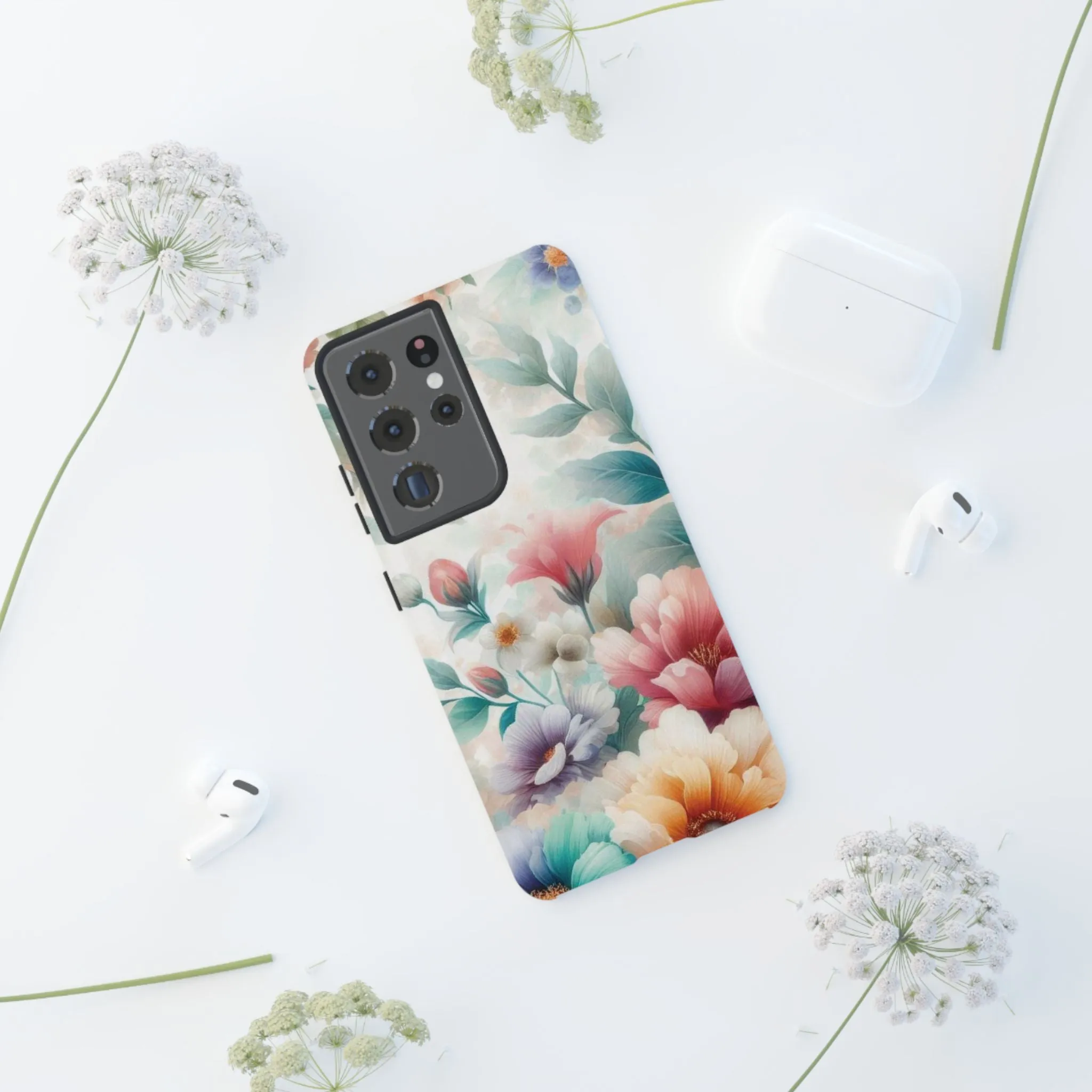 Flowers in pastel colors Tough Cases