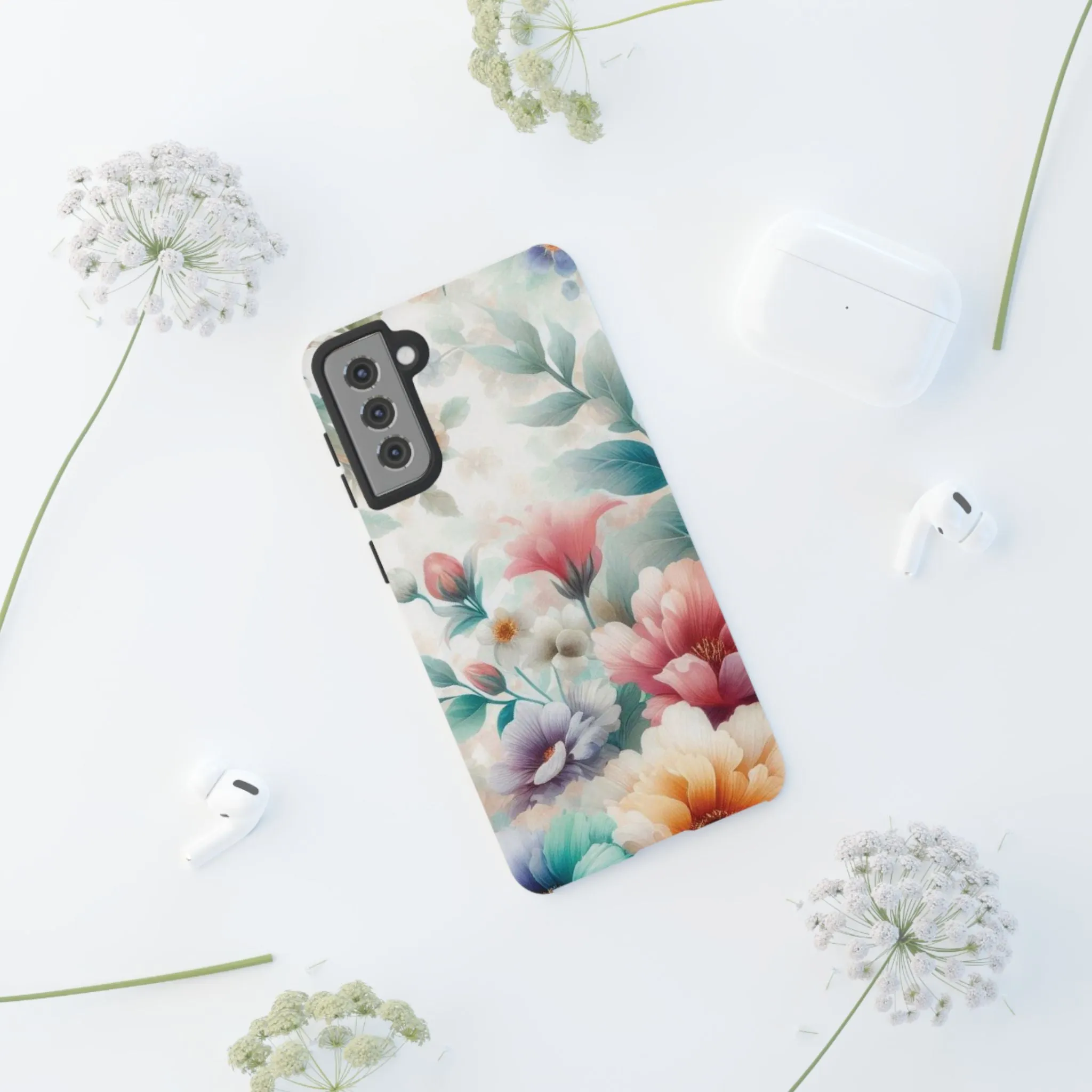 Flowers in pastel colors Tough Cases