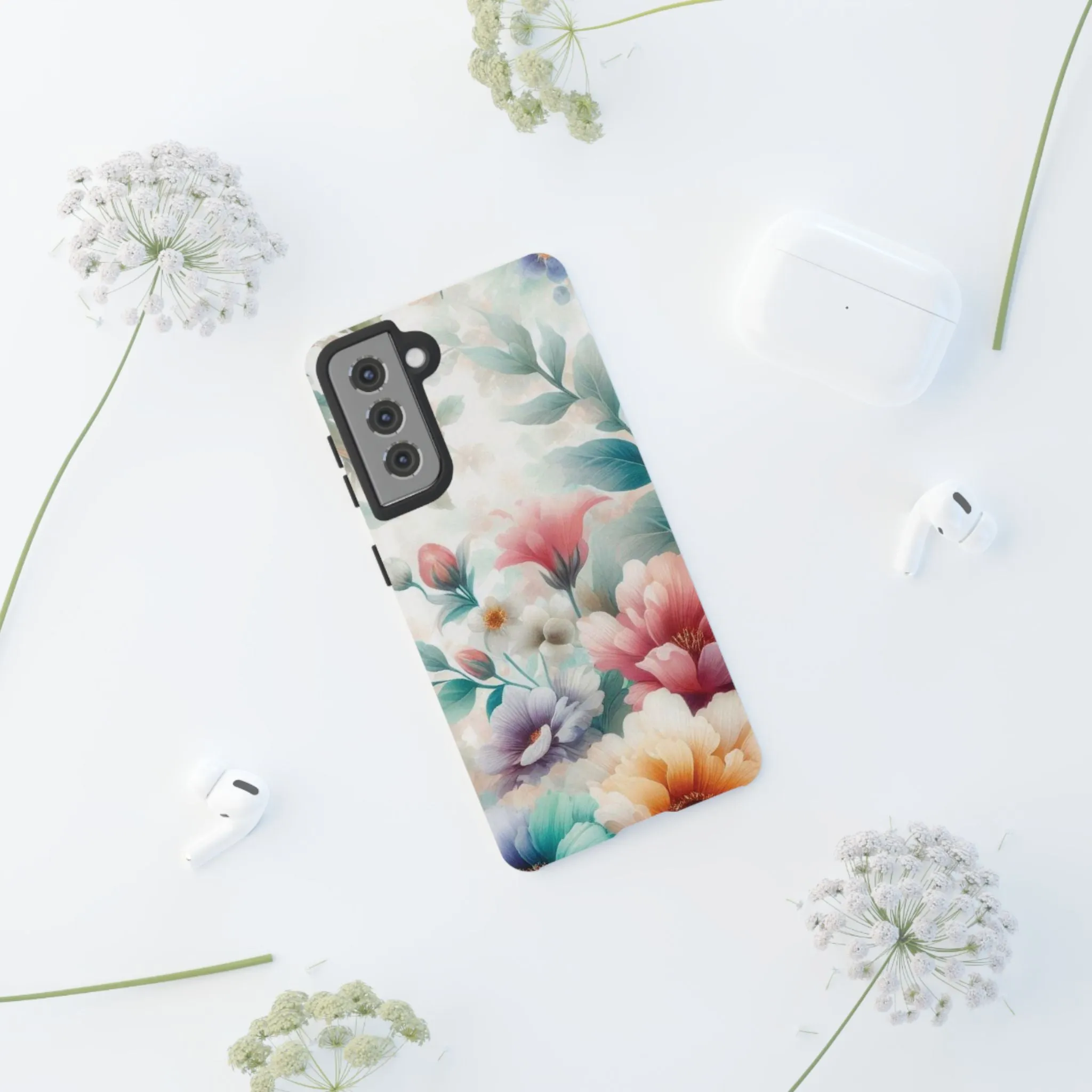 Flowers in pastel colors Tough Cases