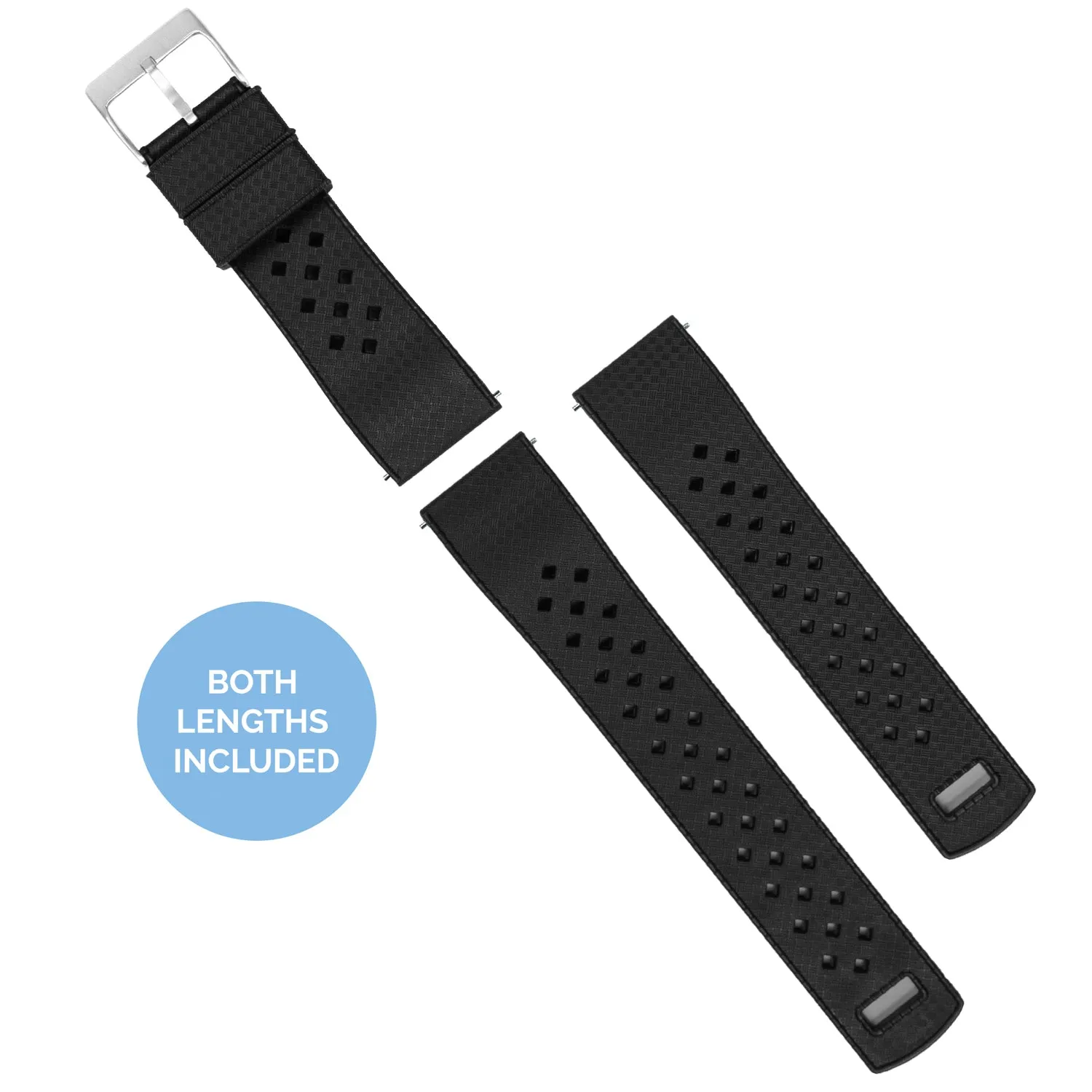 Fossil Sport Tropical Style Black Watch Band