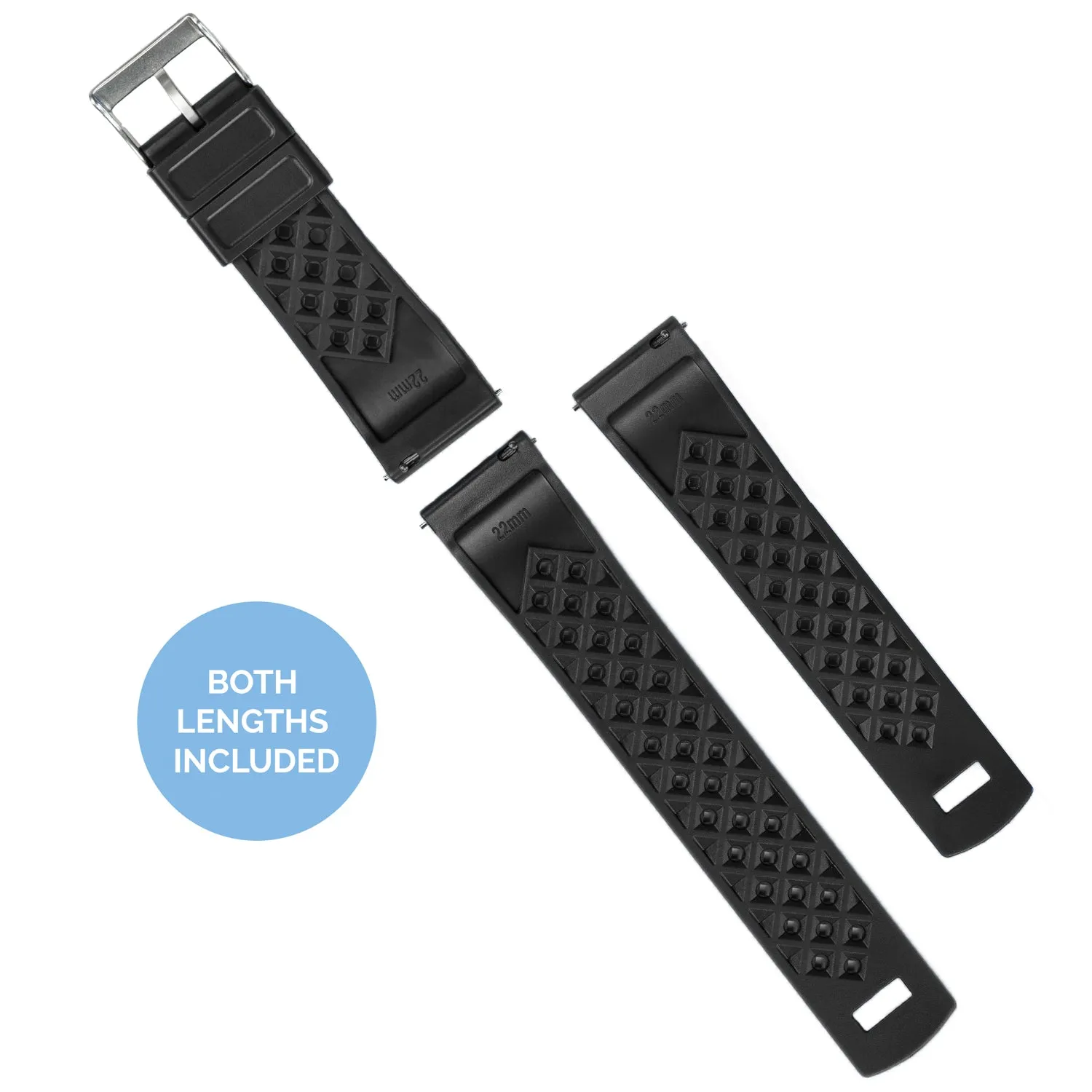 Fossil Sport Tropical Style Black Watch Band