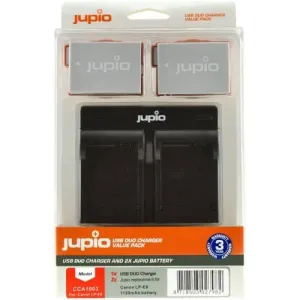 Jupio 2x LP-E8 Battery Kit (1120mAh) Includes USB Dual Charger