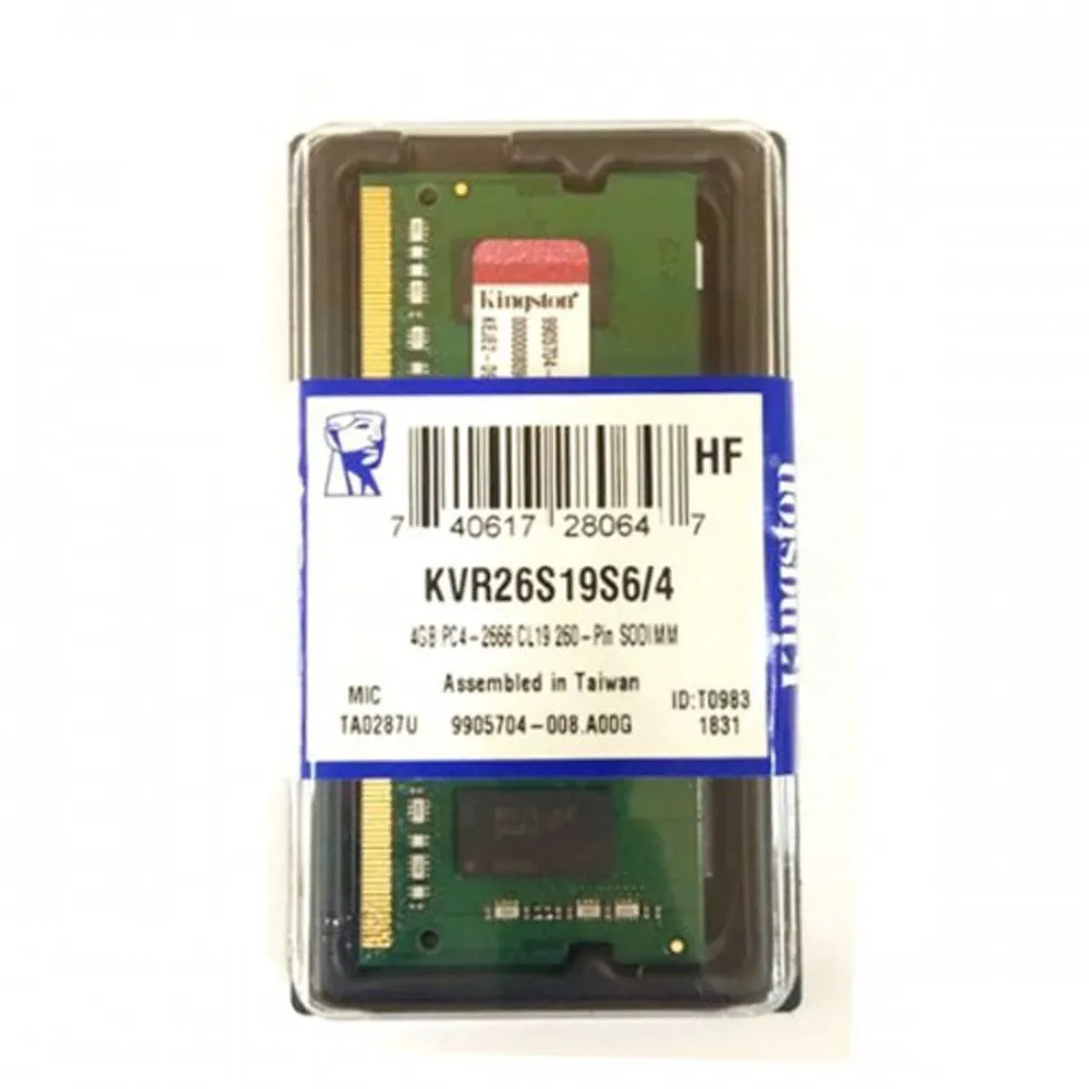 Kingston SODIMM Notebook (Laptop) DDR4 2666Mhz / 3200Mhz Value RAM ( 4GB / 8GB / 16GB )
