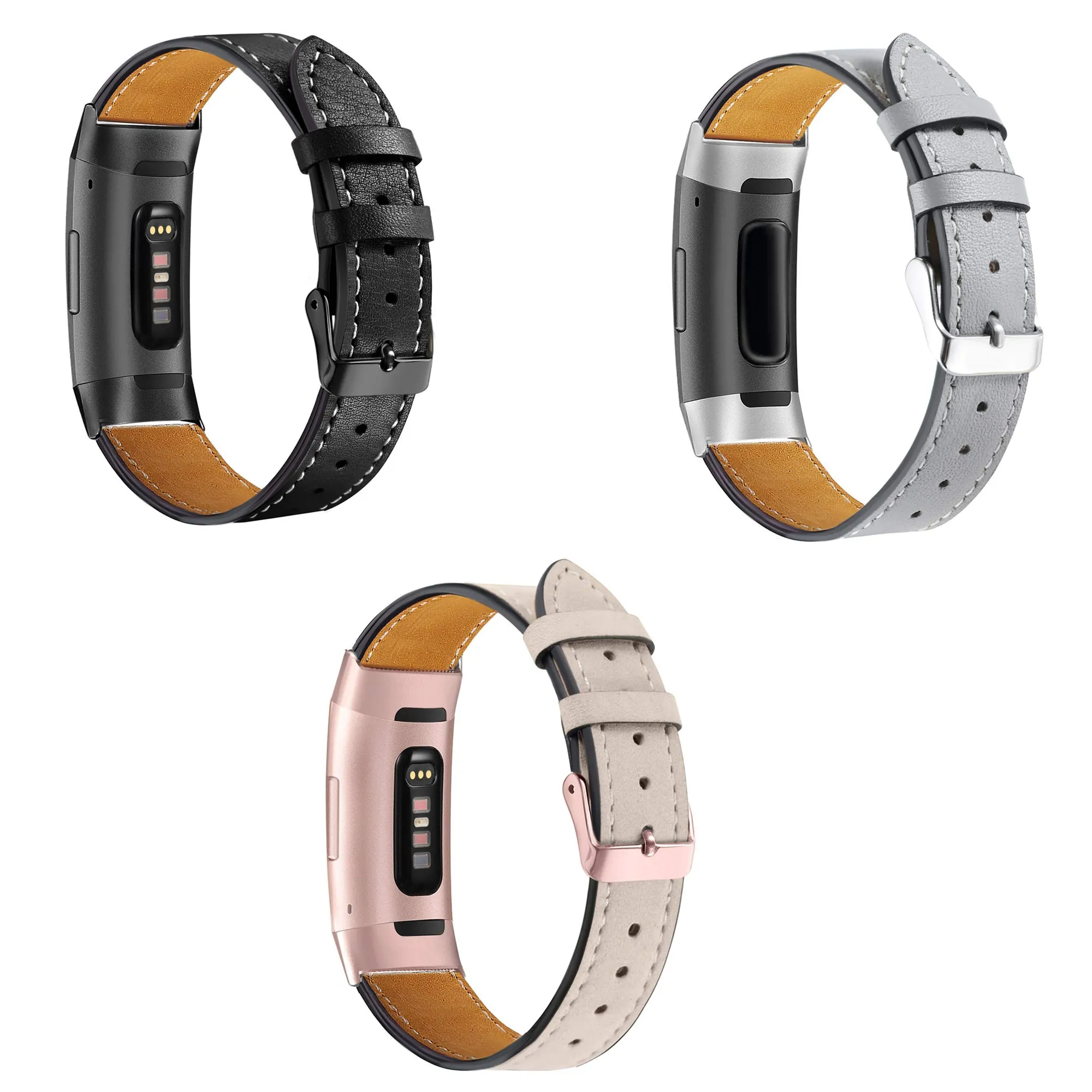 Leather Strap for Fitbit Charge 3
