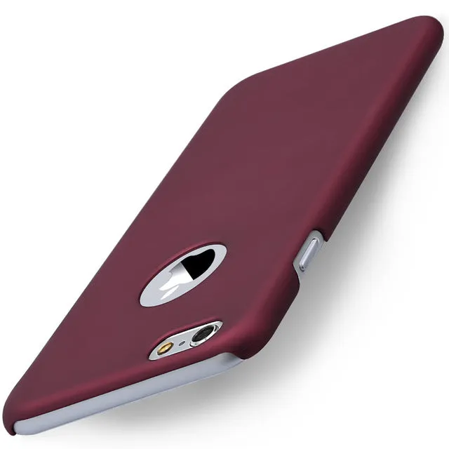 Luxury Phone Case for iPhone 5 5s SE 6 6s 7 7 Plus Matte Ultra Slim Hard Plastic Phone Back Cases Cover Fundas For iphone 7Plus