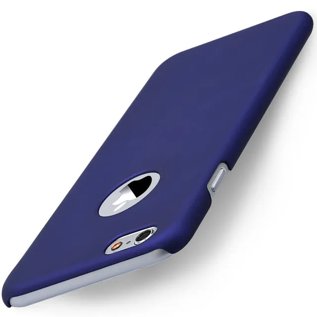 Luxury Phone Case for iPhone 5 5s SE 6 6s 7 7 Plus Matte Ultra Slim Hard Plastic Phone Back Cases Cover Fundas For iphone 7Plus