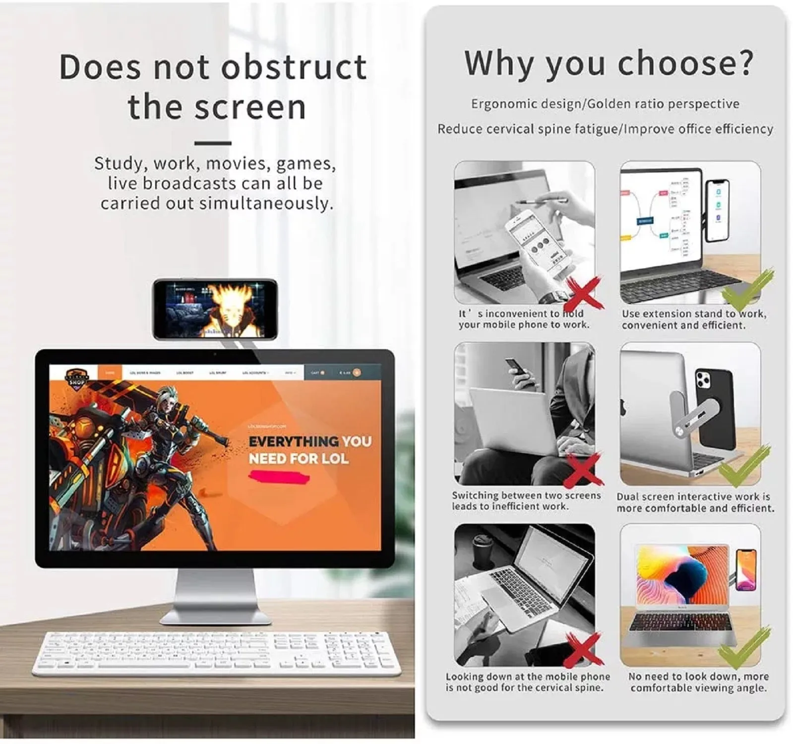 Magnetic Side Mount For Laptops And Smartphones