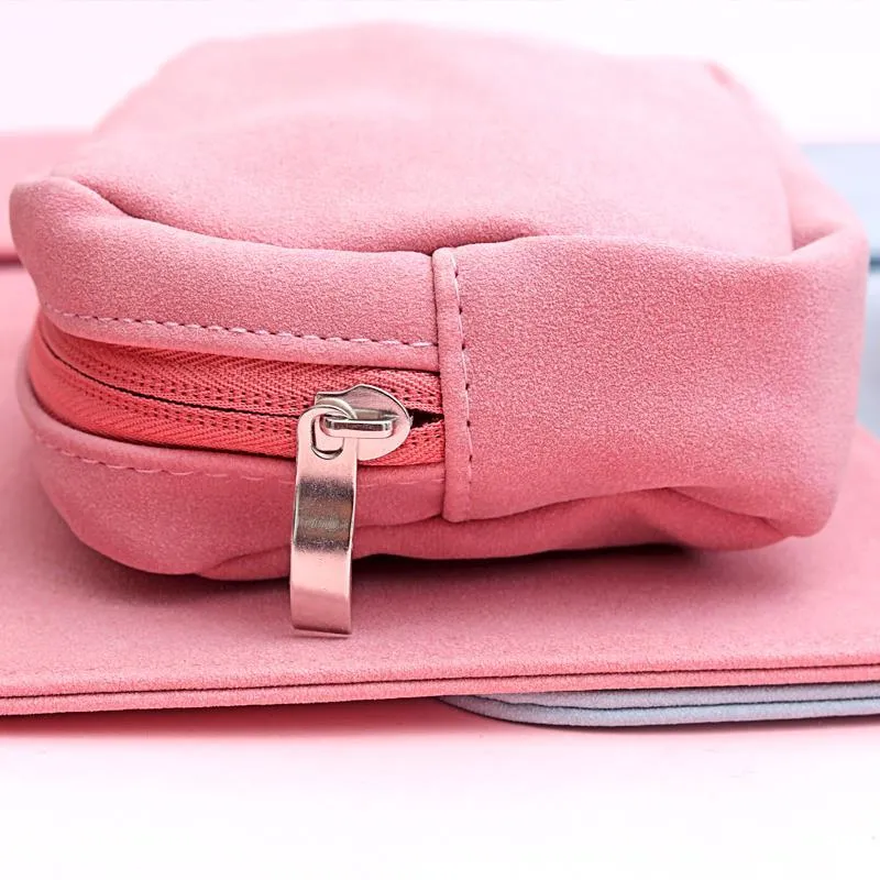 Multitasky Women's Vegan Leather Laptop Sleeve and Small Pouch Set