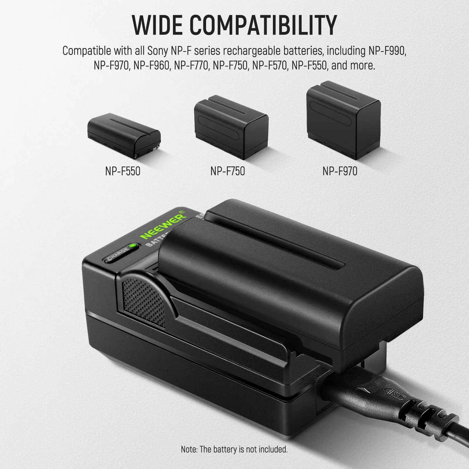 NEEWER DC-E8Z NP F Battery Charger For Sony NP-F Series