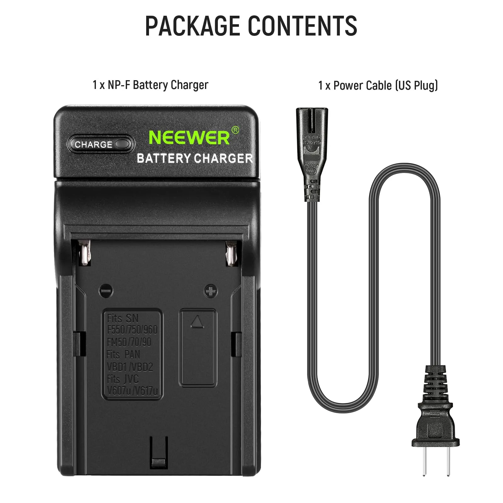 NEEWER DC-E8Z NP F Battery Charger For Sony NP-F Series
