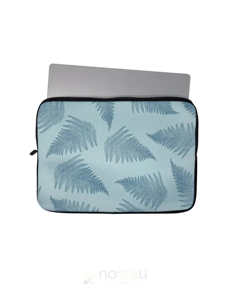 No'eau Designers - Protective 15.6 Inch Laptop Sleeve with Hawaiian Palapalai Fern - Stylish Laptop Cover and Case