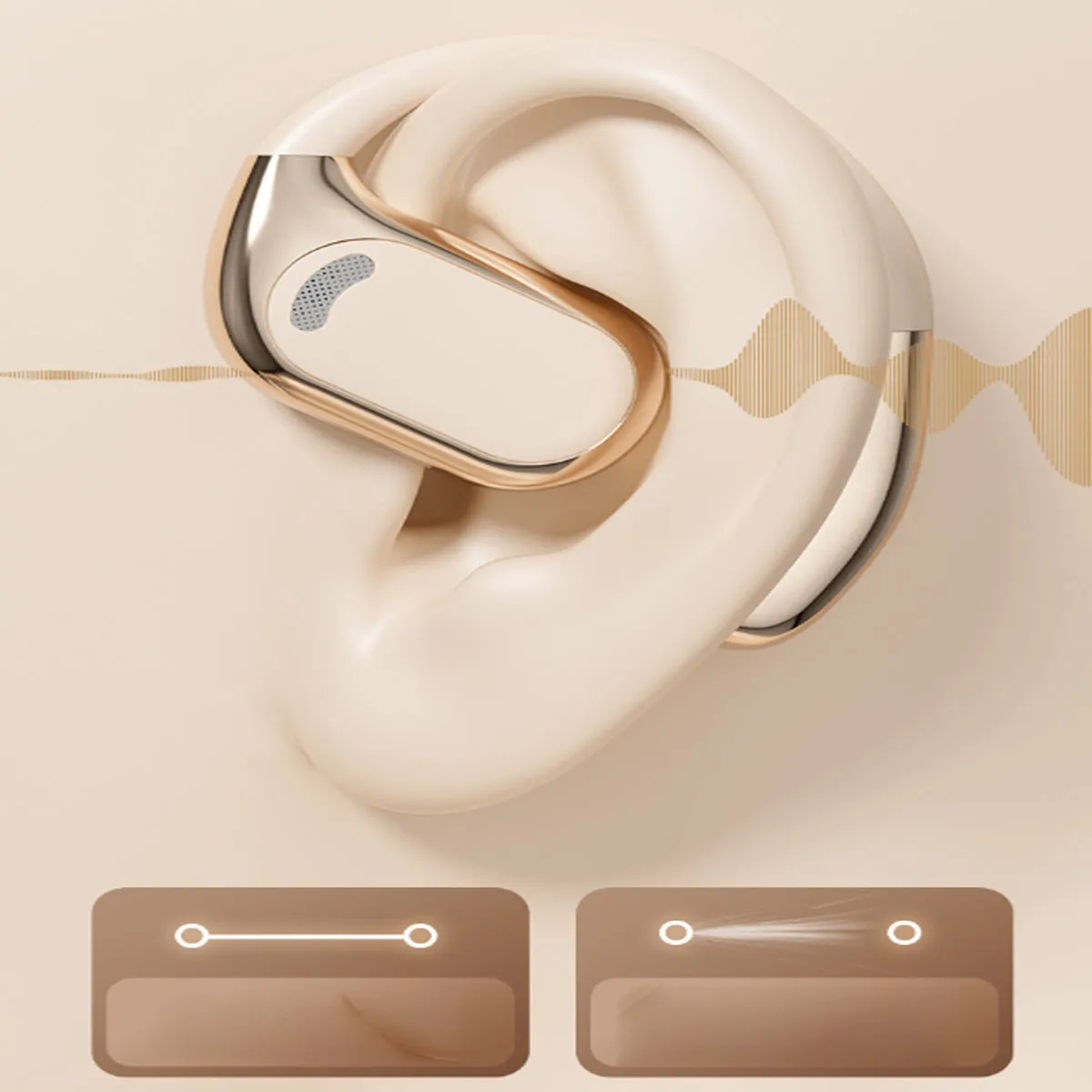 Open Sound HD Earphones With Disc Style Power Case