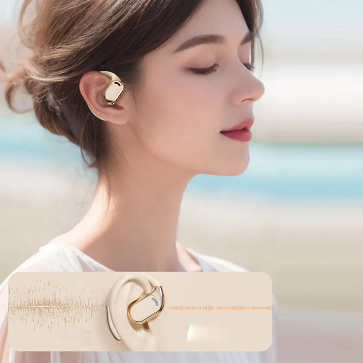 Open Sound HD Earphones With Disc Style Power Case