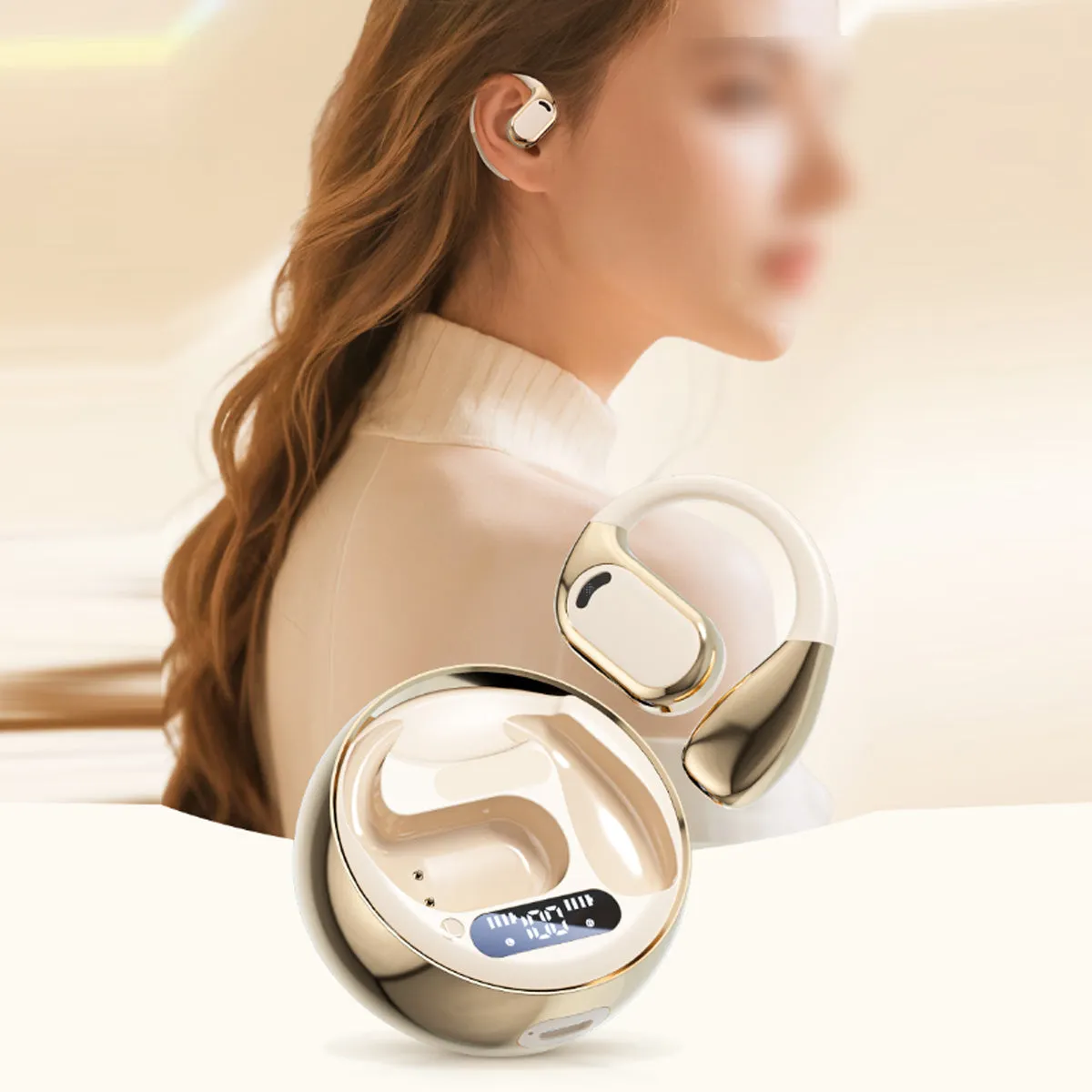 Open Sound HD Earphones With Disc Style Power Case