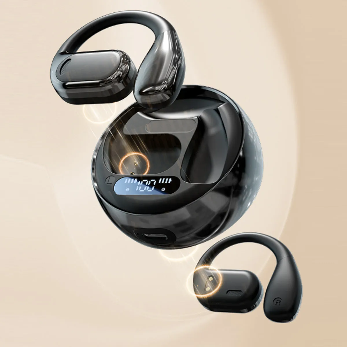 Open Sound HD Earphones With Disc Style Power Case