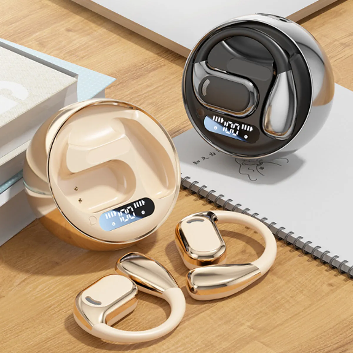 Open Sound HD Earphones With Disc Style Power Case