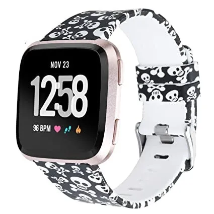 Punk Pattern Strap for Fitbit Watch Versa 2