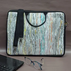reCharkha X India Hikes Multicolor Silver Glitter Laptop Sleeve 16 inch (LSB160624-002) PS_W