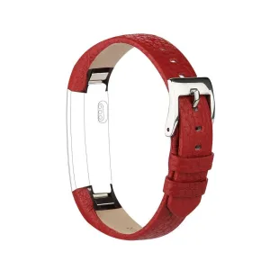 Red Leather Strap for Fitbit Alta HR