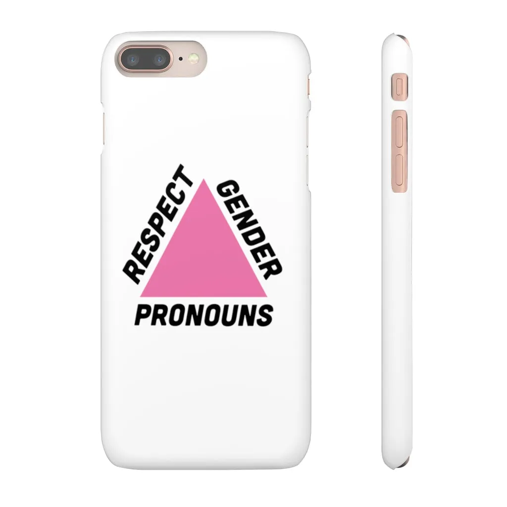 Respect Gender Pronouns Phone Case for Apple & Samsung