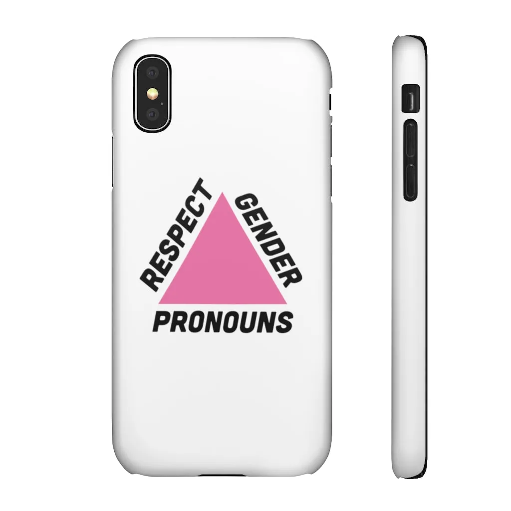 Respect Gender Pronouns Phone Case for Apple & Samsung