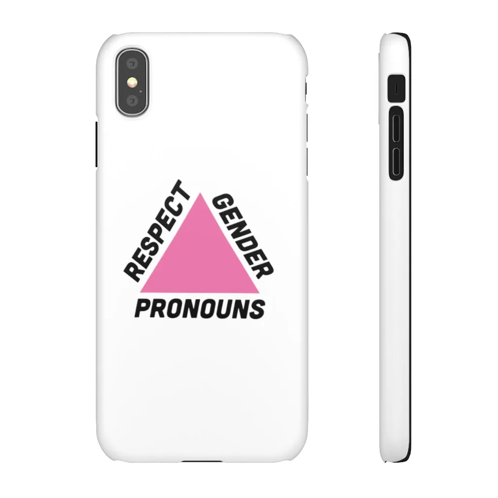 Respect Gender Pronouns Phone Case for Apple & Samsung