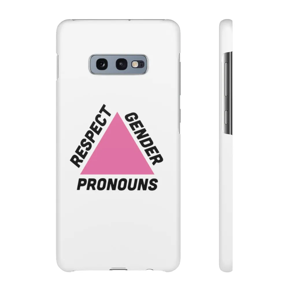 Respect Gender Pronouns Phone Case for Apple & Samsung