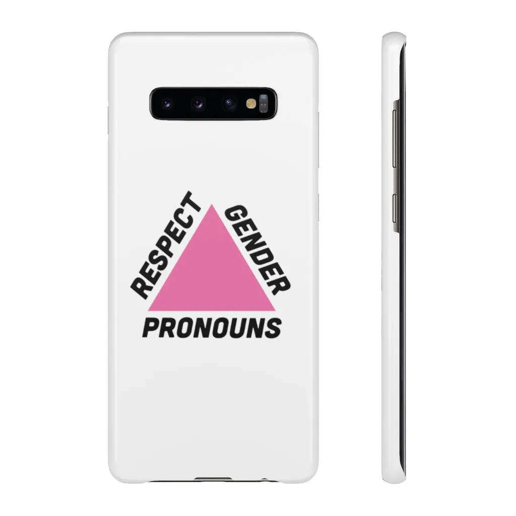 Respect Gender Pronouns Phone Case for Apple & Samsung