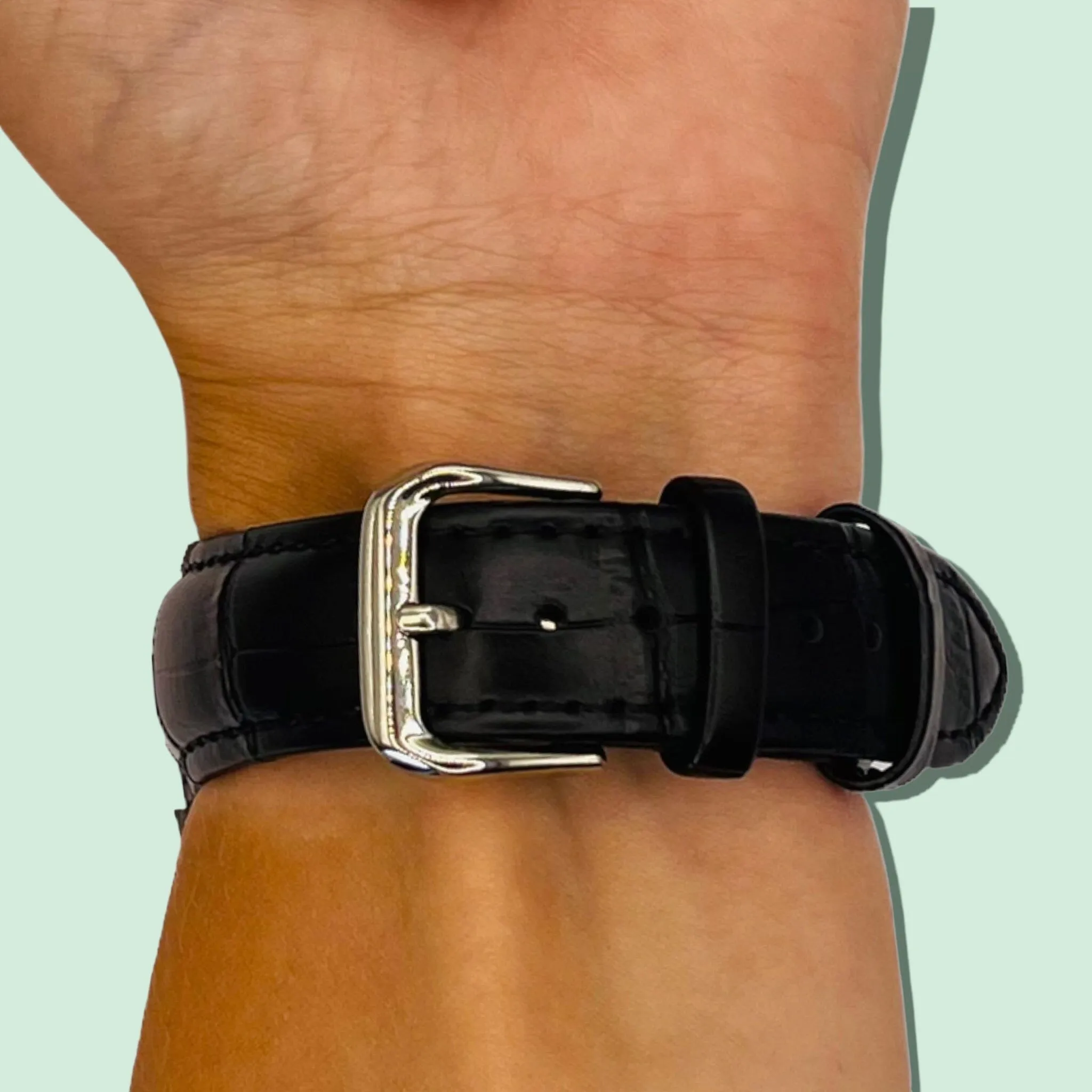 Snakeskin Leather Watch Straps Compatible with the Xiaomi Mi Watch Smartwatch