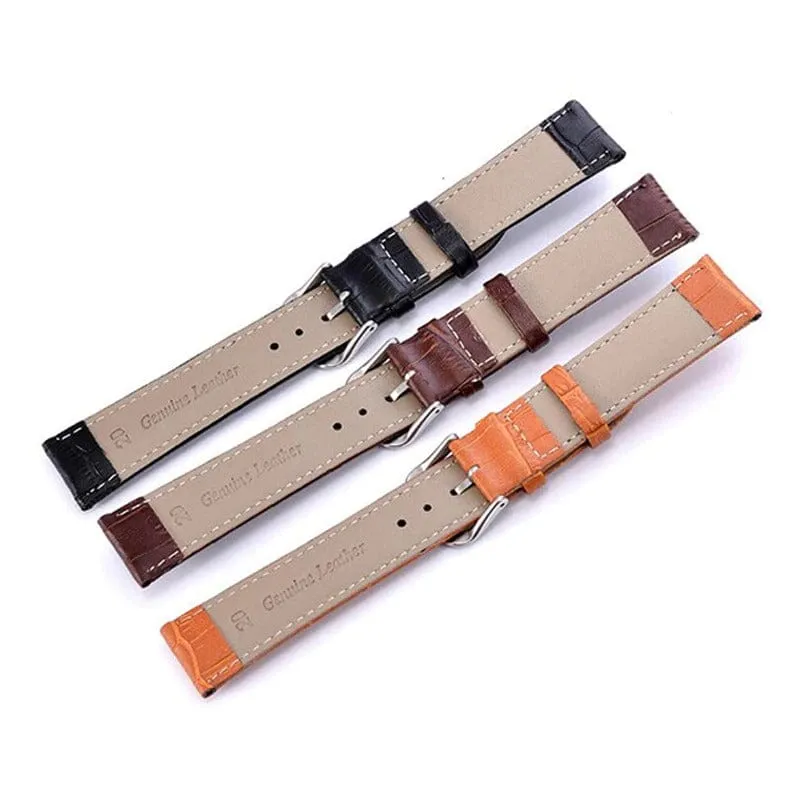 Snakeskin Leather Watch Straps Compatible with the Xiaomi Mi Watch Smartwatch