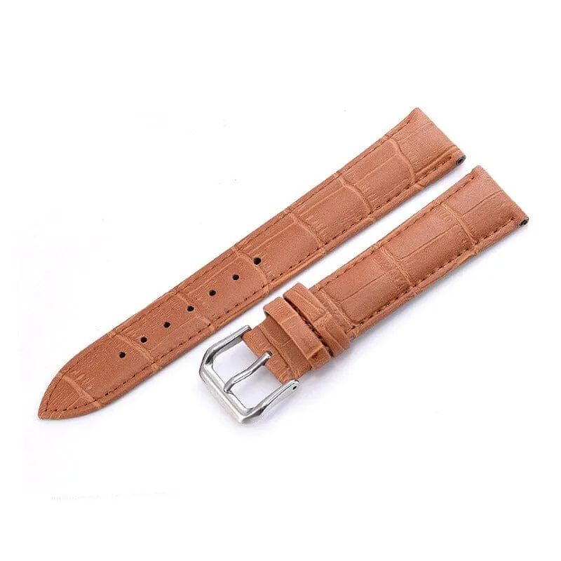 Snakeskin Leather Watch Straps Compatible with the Xiaomi Mi Watch Smartwatch