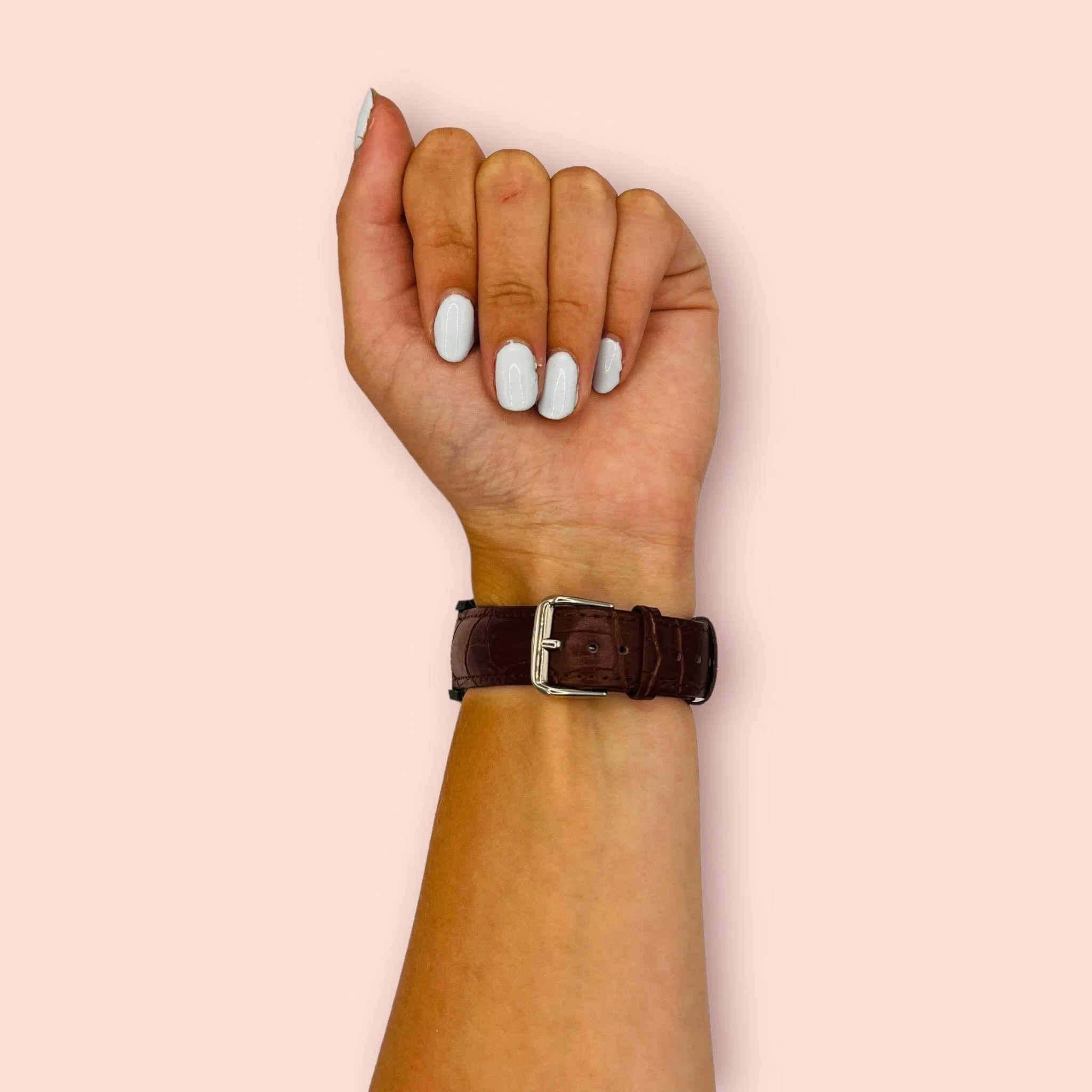 Snakeskin Leather Watch Straps Compatible with the Xiaomi Mi Watch Smartwatch