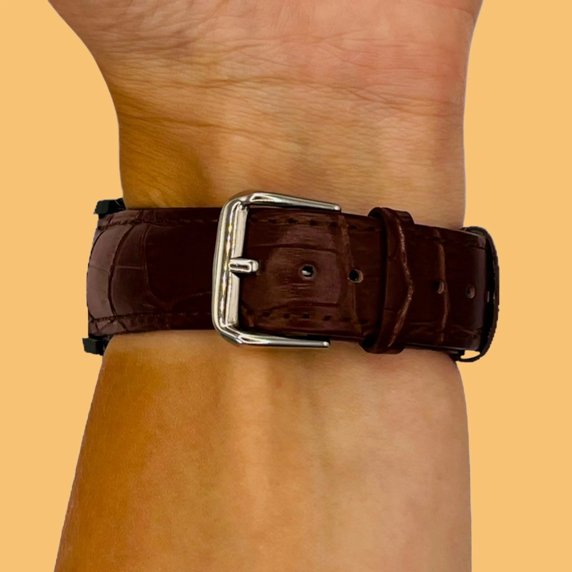 Snakeskin Leather Watch Straps Compatible with the Xiaomi Mi Watch Smartwatch