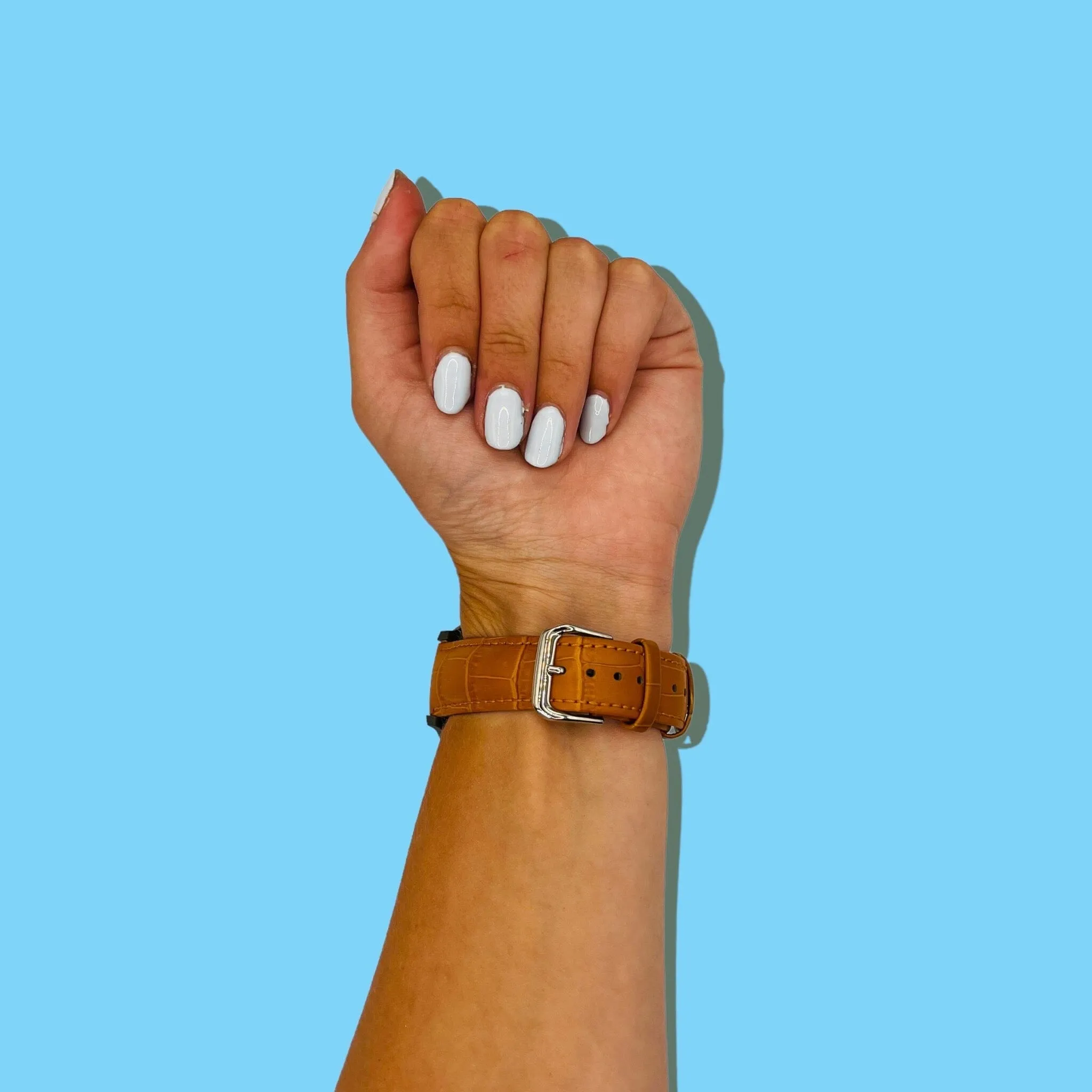 Snakeskin Leather Watch Straps Compatible with the Xiaomi Mi Watch Smartwatch