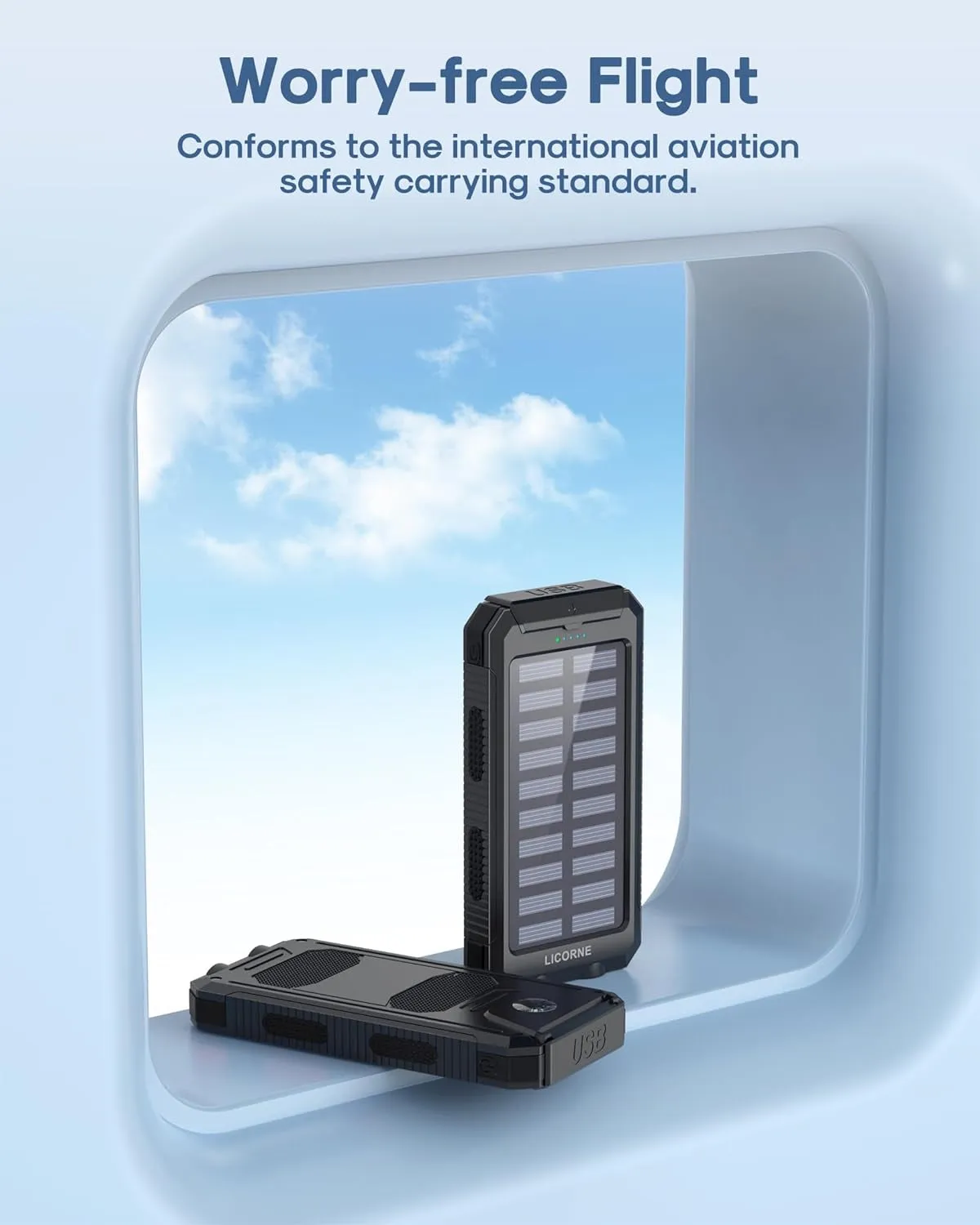 Solar Charger Power Bank - 30000Mah
