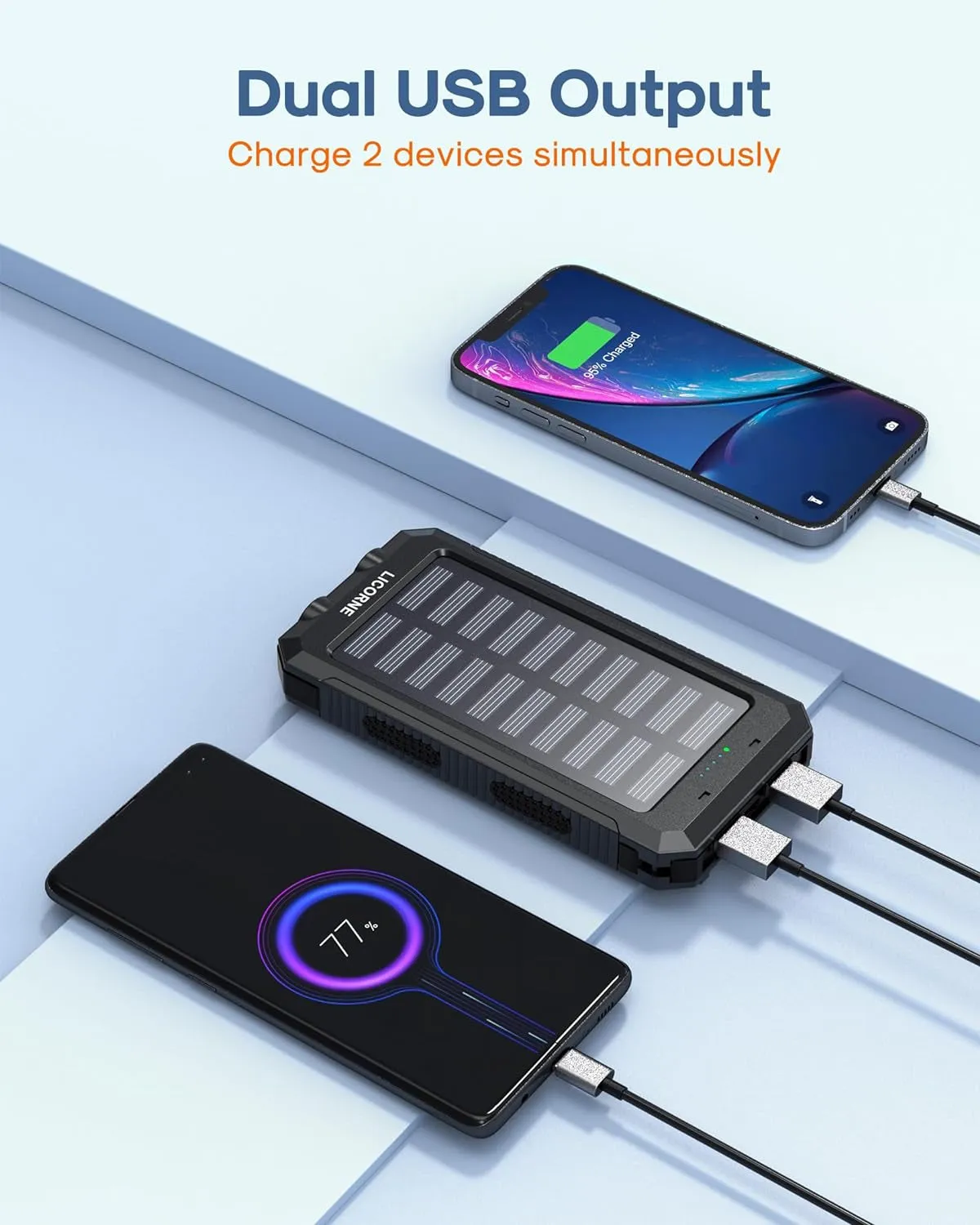 Solar Charger Power Bank - 30000Mah
