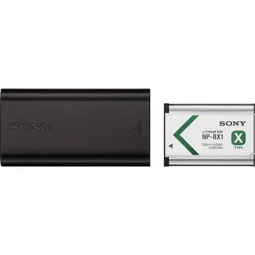 Sony Battery and Travel DC Charger Kit with NP-BX1 Battery