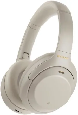 Sony WH-1000XM4 Wireless Bluetooth Noise Cancelling Stereo Headphones Silver - WH-1000XM4/SM