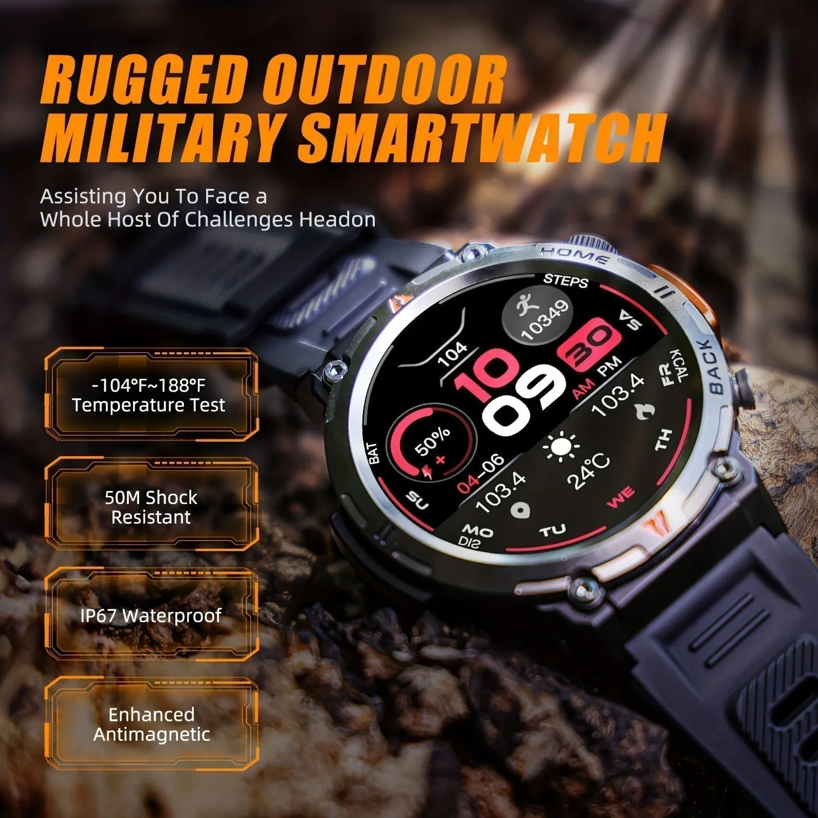 Today's lowest price2024 new smartwatch with flashlight