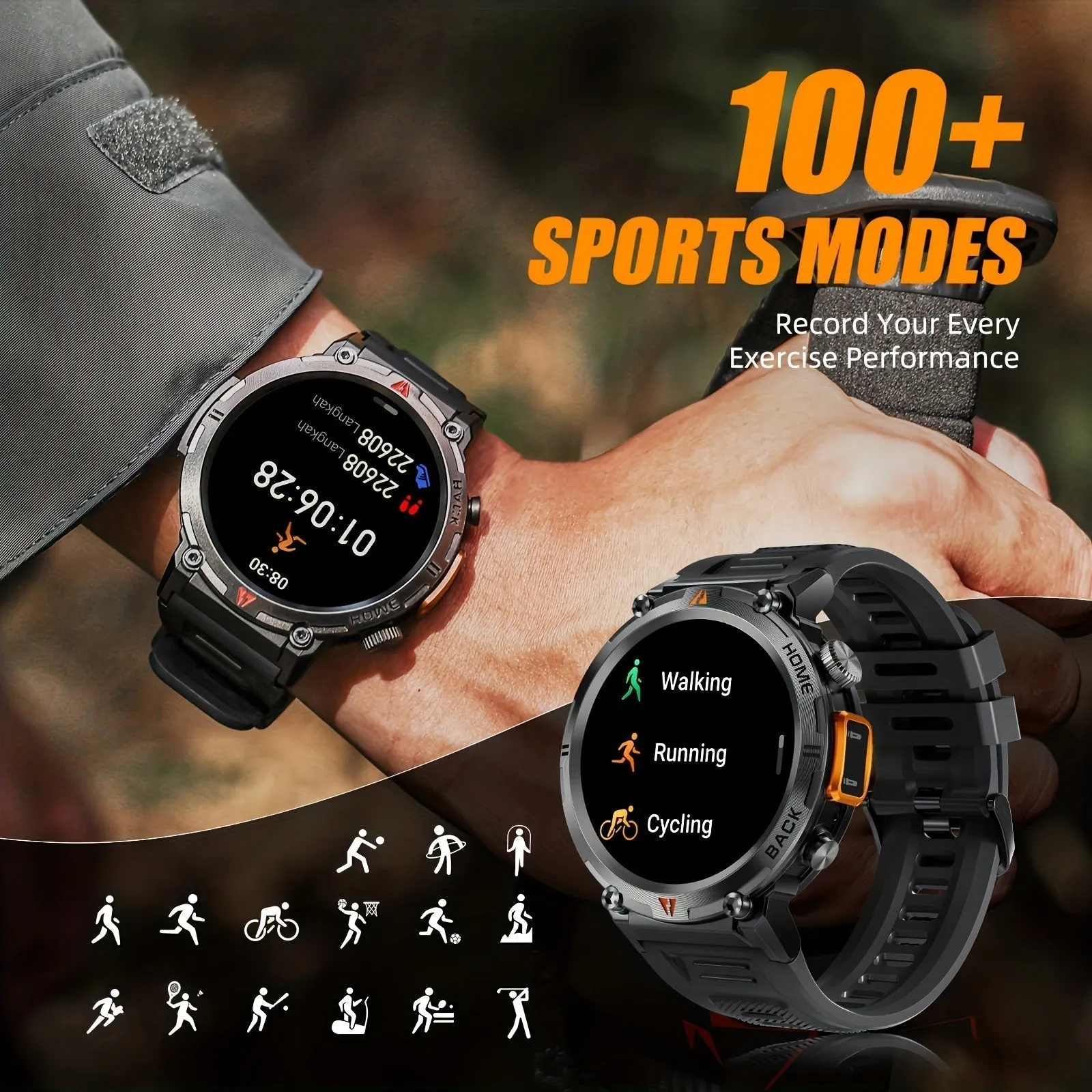 Today's lowest price2024 new smartwatch with flashlight