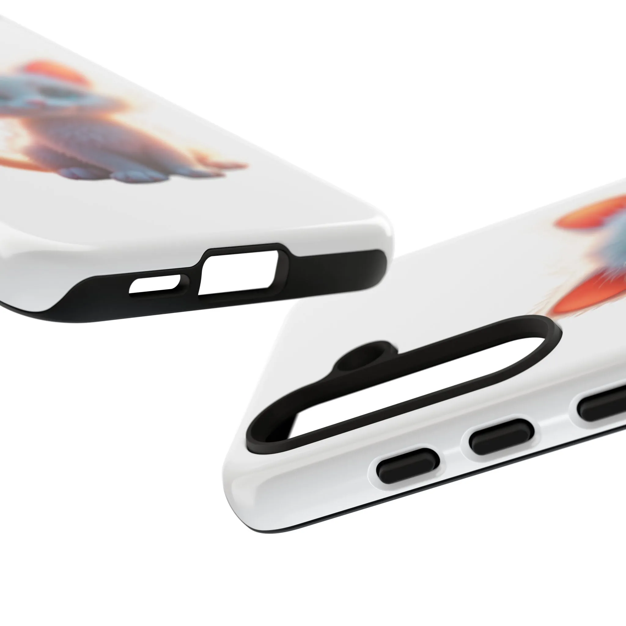 Tough Cases -  iPhone, Samsung Galaxy, and Google Pixel devices with premium-quality custom protective phone cases. A cute white kitten sitting up with blue eyes