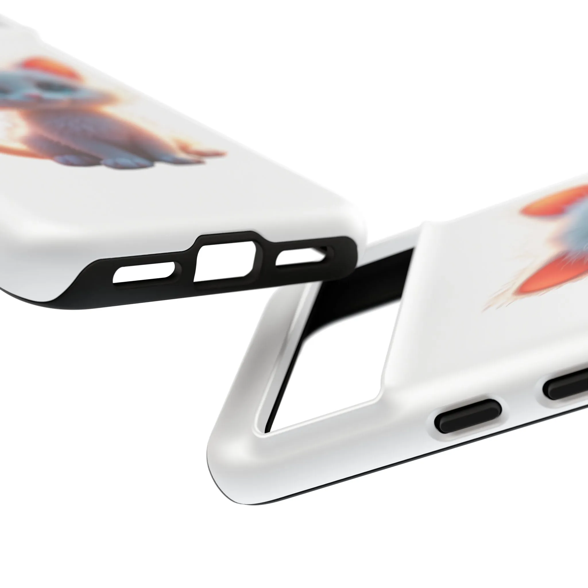 Tough Cases -  iPhone, Samsung Galaxy, and Google Pixel devices with premium-quality custom protective phone cases. A cute white kitten sitting up with blue eyes