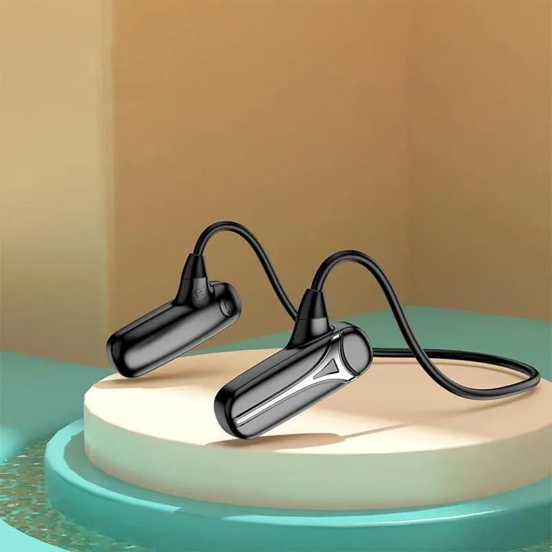 TUTT Sports Earphones Bluetooth Headphones with ENC Microphone Bone Conduction Wireless Headset for Workouts and Running, 10 Hours of Music, Casque sans fil à Conduction osseuse