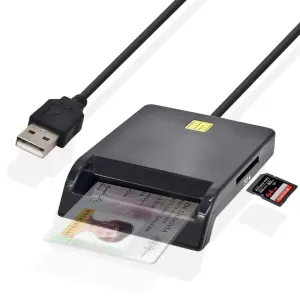 UTHAI X02 USB SIM Card Reader: Secure Bank Card Reader for Windows/Linux - Secure Transactions & Easy Setup