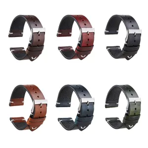 Vintage Oiled Leather Watch Straps Compatible with the Xiaomi Amazfit Smart Watch, Smart Watch 2